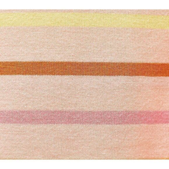 Denim & Co 4X Yarn Dye Stripe Top Perfect Jersey Peach Multicolor Stripes NWT - Picture 4 of 4